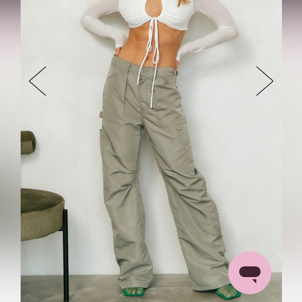 Hello Molly LIONESS MIAMI VICE SWISH CARGO PANTS SAGE